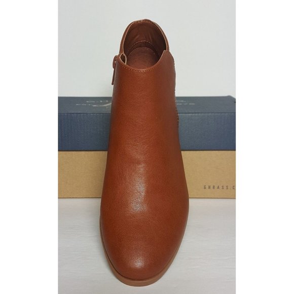 WOMEN'S G. H. BASS SHOES SIZE 6 NINA BOOTIES WHISKEY COLOR NEW/BOX - Picture 5 of 12